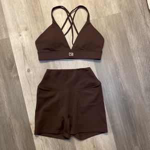Cropshop Boutique set brown